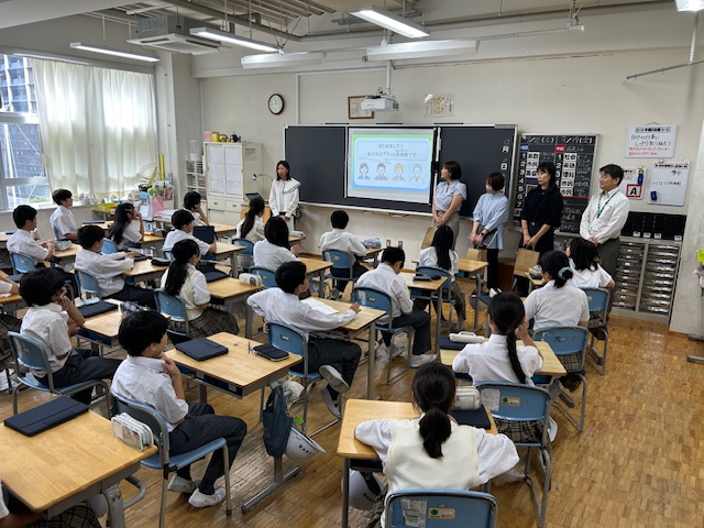 品川区立日野学園 出前授業の様子